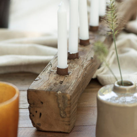 DIY Wood Candle Holders