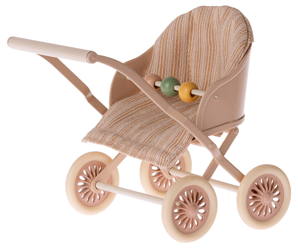 Maileg Stroller for Baby Mouse - Rose