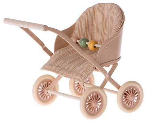 Maileg Stroller for Baby Mouse - Rose