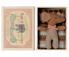 Maileg Baby Girl Sleepy Wakey Mouse in a Matchbox