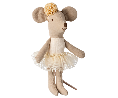 Maileg Ballerina Mouse - Little Sister - Off White