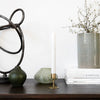 Simple Antique Brass Candle Stand