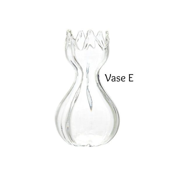 Mini Clear Glass Bud Vase Selection