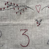 Embroidered Linen Pocket Advent Calendar