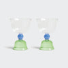 Tulip Green Glasses - Set of Two - &amp;Klevering, Amsterdam