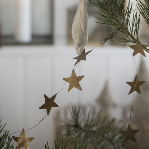 Brass Stars Garland