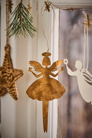 Hanging&nbsp; Brass Angel Decoration