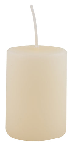 Small Ivory Votive Candle - Dia 4 x H 6 cm