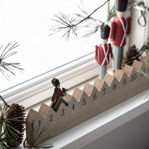 Wooden Walking Soldier Advent Calendar