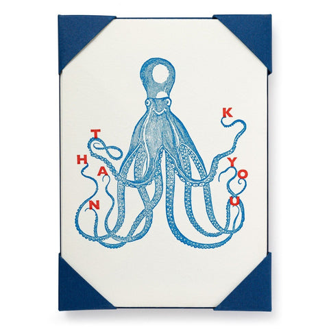 Thank you Octopus Notelets - Pack of Five