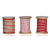 Red and Gold Ribbon - 10 Metre Spool - Various Styles