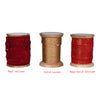 Red and Gold Ribbon - 10 Metre Spool - Various Styles