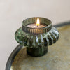 Glass Hybrid Tealight or Dinner Candle Holder - Large