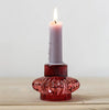 Glass Hybrid Tealight or Dinner Candle Holder - Large