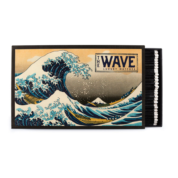 Giant Matches in Letterpress Printed Luxury Matchbox - The Wave