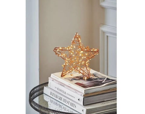 Copper Star LED Light  - Battery