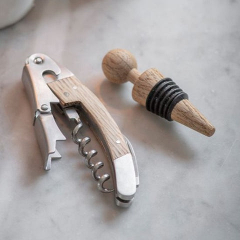 Bottle Opener and Stopper Gift Set