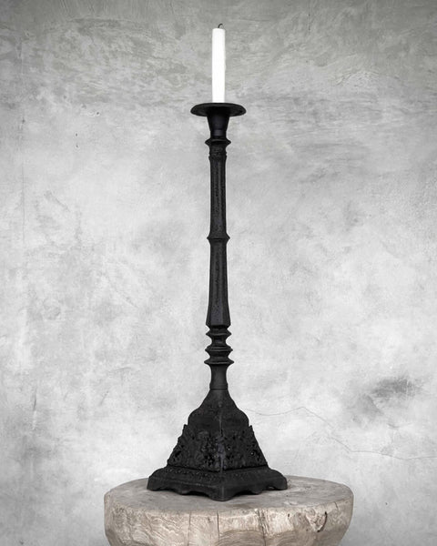 Chetal Tall Cast Iron Candlestick 63cm tall