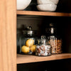 Ribbed Glass Storage Jar - Three Size Options