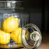 Ribbed Glass Storage Jar - Three Size Options