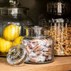 Ribbed Glass Storage Jar - Three Size Options