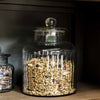 Ribbed Glass Storage Jar - Three Size Options