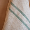 Timeless Linen Mix Tea or Hand Towel - Versailles Stripe - Green