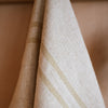 Timeless Linen Mix Tea or Hand Towel - Versailles Stripe - Antique Cream