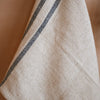 Timeless Linen Mix Tea or Hand Towel - Versailles Stripe - Blue