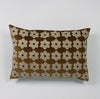 Cognac Daisy Cushion - Cotton Velvet & Linen - from Olsson & Jensen