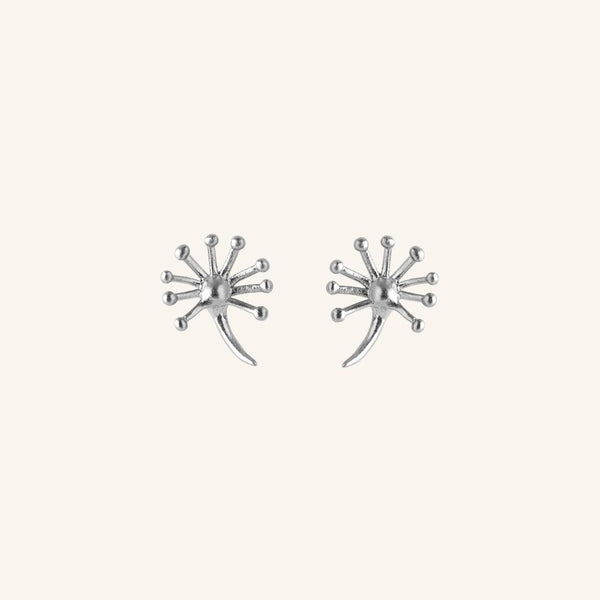 Pernille Corydon Earrings Dandelion Silver