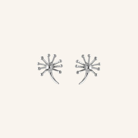 Pernille Corydon Earrings Dandelion Silver