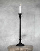 Dhara Tall Black  Cast Iron Candlestick 51cm