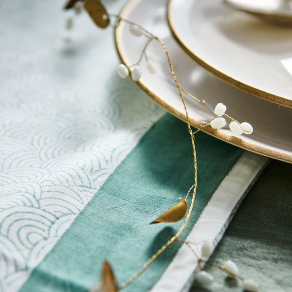 Brass and White Berries Garland