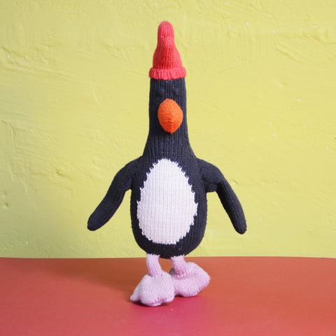 Hand-Knitted Feathers McGraw Soft Toy - Organic Cotton