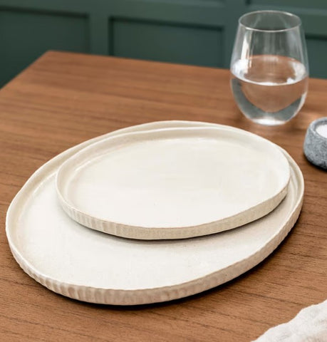 Earthenware Oval Serving Plate - Two Size Options