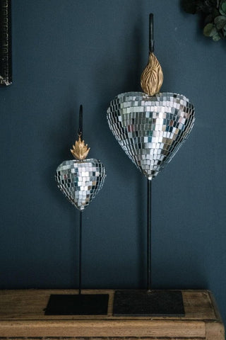 Glorifier Stand for Faceted Mirror Star or Heart Ornaments - Boncoeurs