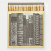 Long Matches in Square Luxury Letterpress Printed Matchbox