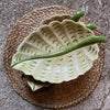 Stoneware Leaf Shaped Dish