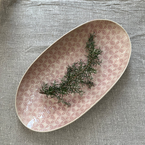 Wonki Ware Oval Bowl - Extra Large - Pink Lace