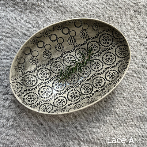 Wonki Ware Oval Bowl - Small - Charcoal