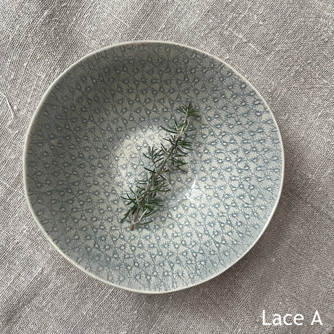 Wonki Ware Pasta Bowl - Duck Egg Lace