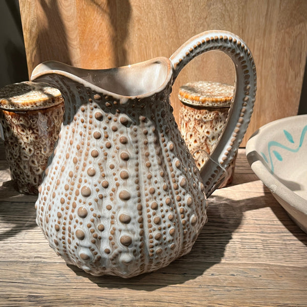 Malt Ceramic Urchin Pitcher or Jug