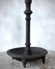 Ira Tall Black Cast Iron Candlestick 58cm