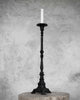 Latika Tall Black Cast Iron Candlestick 56cm