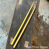 Hand Dipped Beeswax Tall Thin Taper Candle