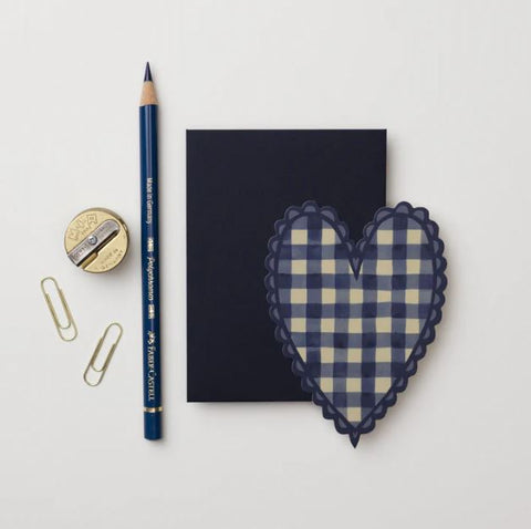 Blue Heart Mini Card