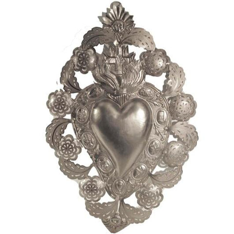 Maje Heart - Antique Silver - Boncoeurs