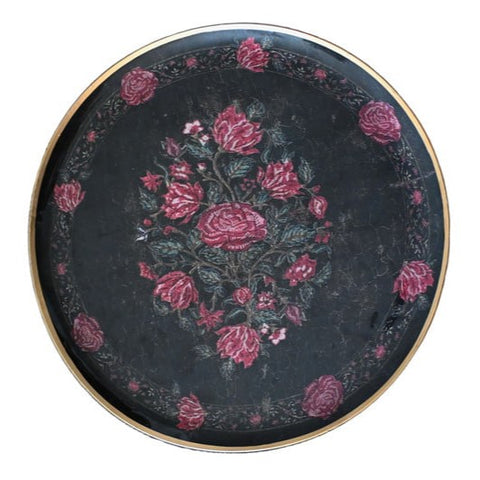 Enamelled Moldova Round Tray - Boncoeurs