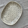 Wonki Ware Large Meat Platter - Warm Grey Lace